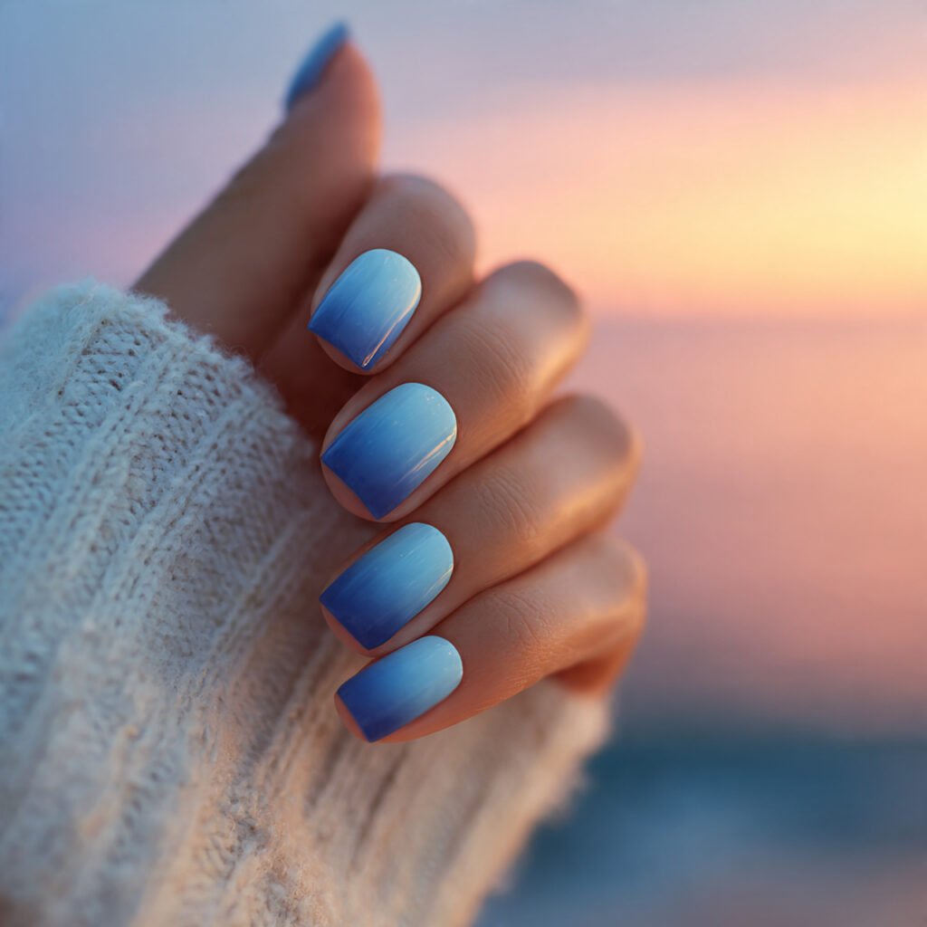 Ombre Blue Gradient Transition