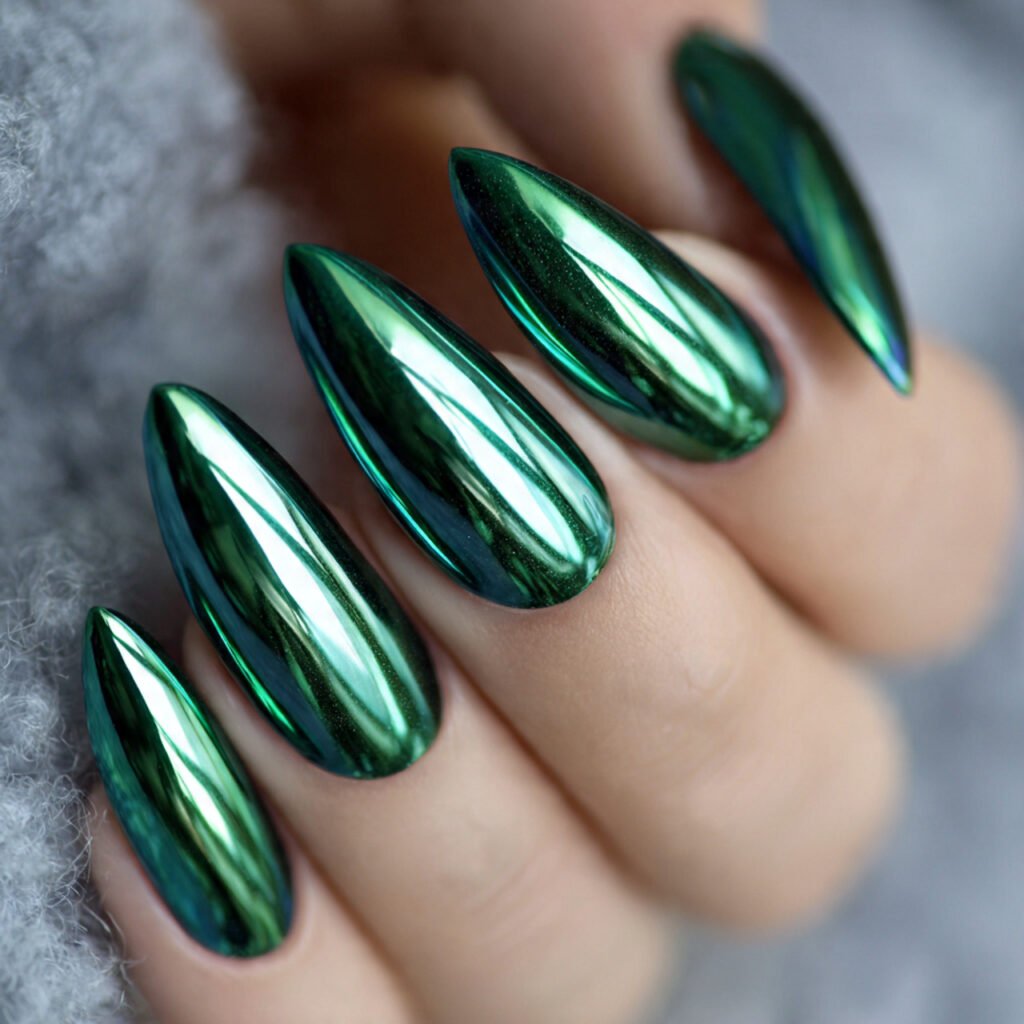 Green Matte Nail Ideas