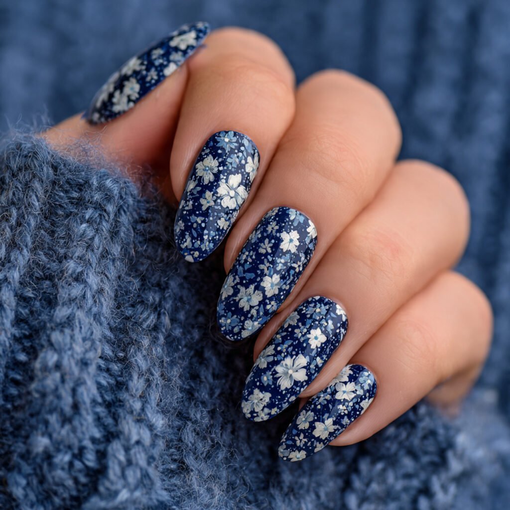 Wildflower Nail Ideas for Winter