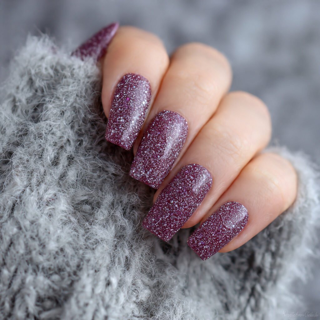 Frosted Plum Winter Inspired Finish