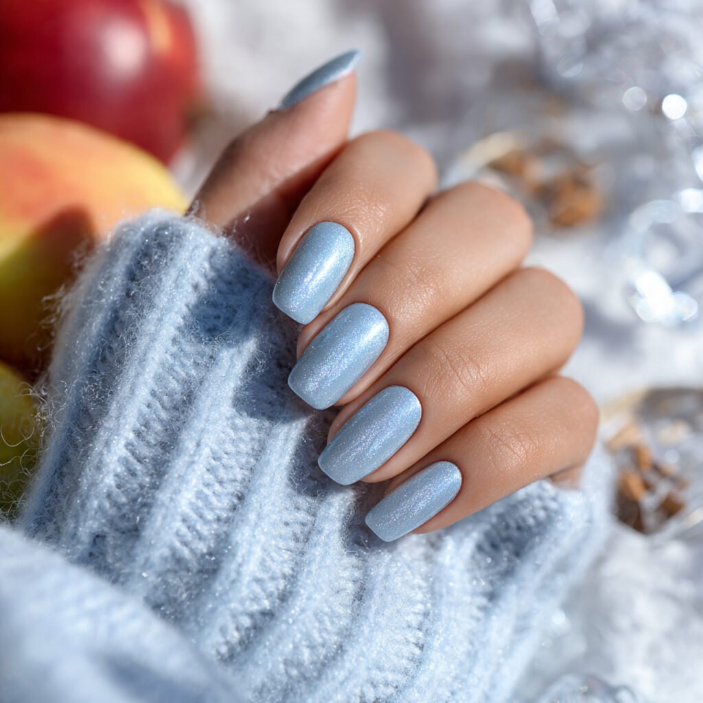 Ice Blue Winter Frost
