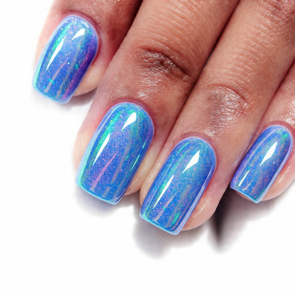Iridescent Blue Mermaid Sheen