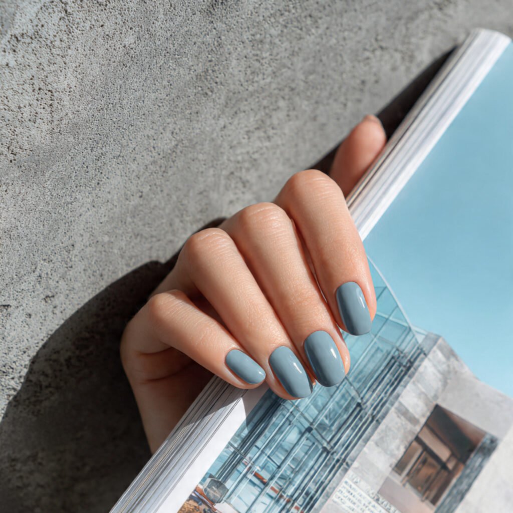 Slate Blue Minimalist Chic