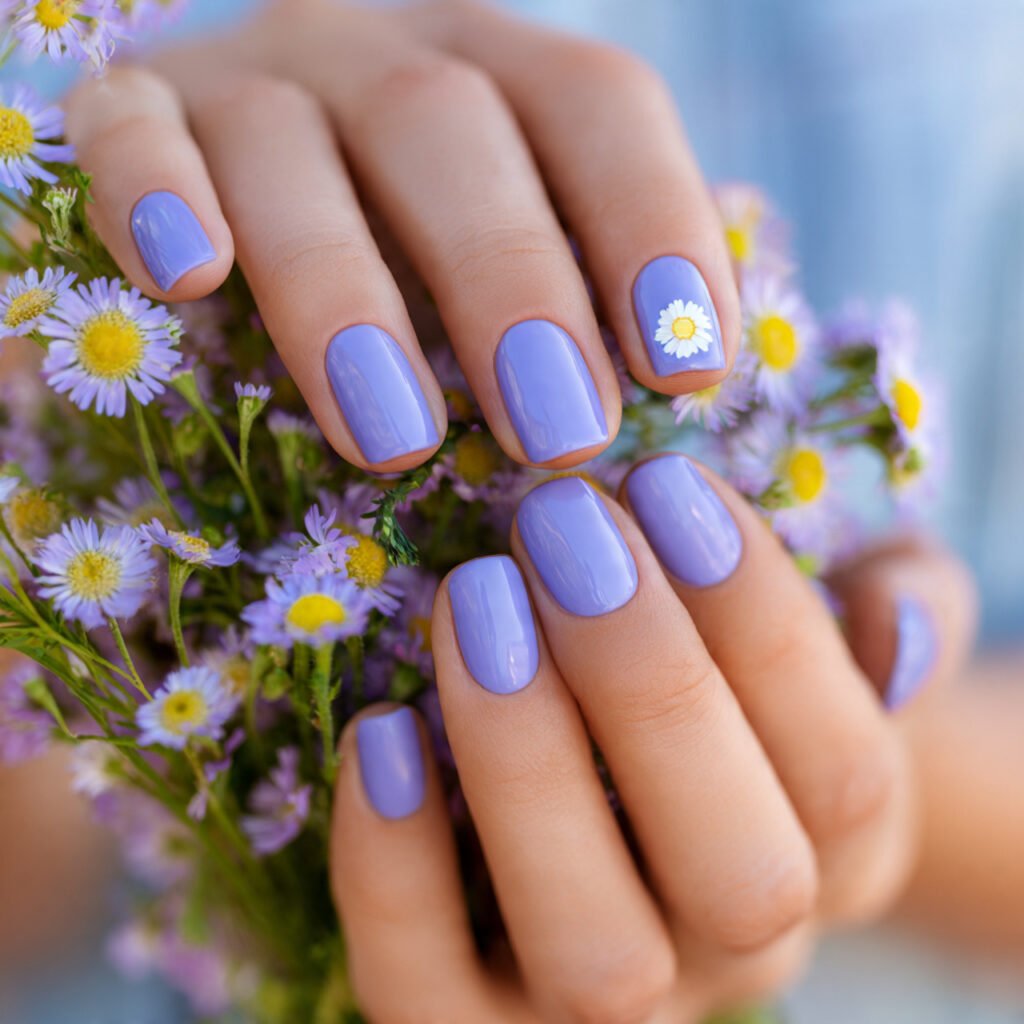 Pastel Periwinkle Floral Accent