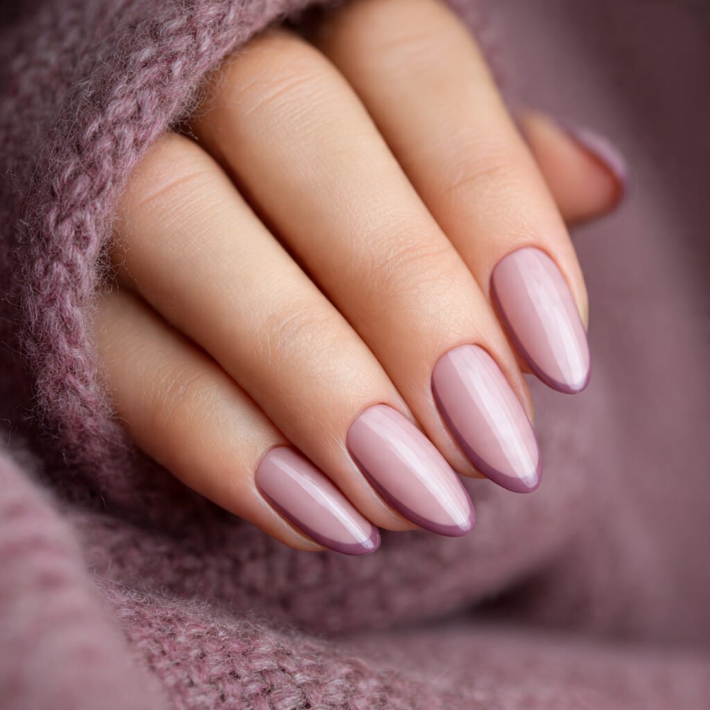Muted Mauve Negative Space Frame