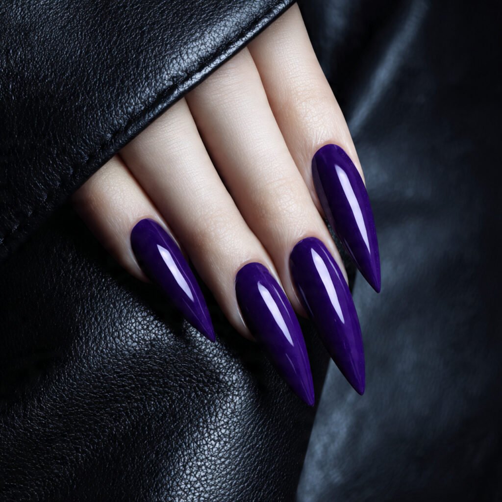 Bold Royal Purple Stiletto Aesthetic