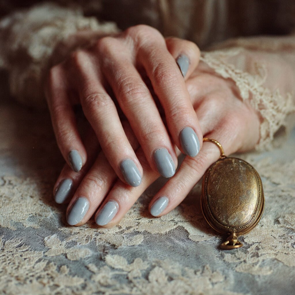 Dusty Blue Vintage Romance