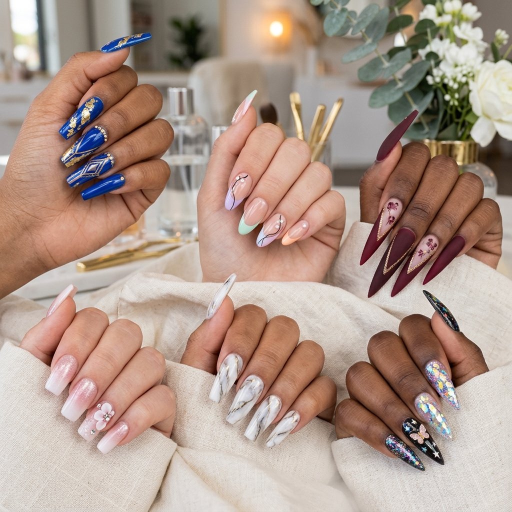 Best Acrylic Nail Ideas: 26 Designs from French to Chrome 2 Best Acrylic Nail Ideas to Try