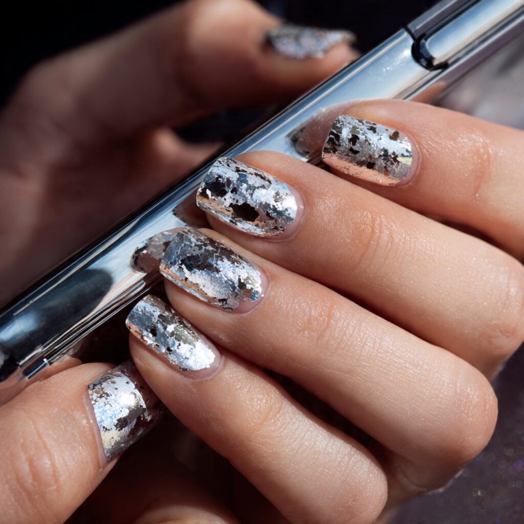 Metallic Silver Foil Accents