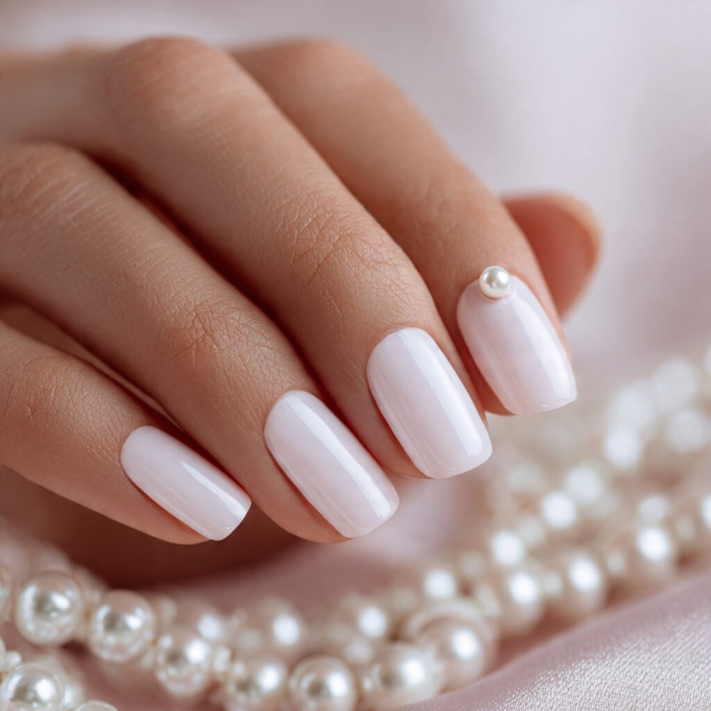 Single Pearl Embellishment Look