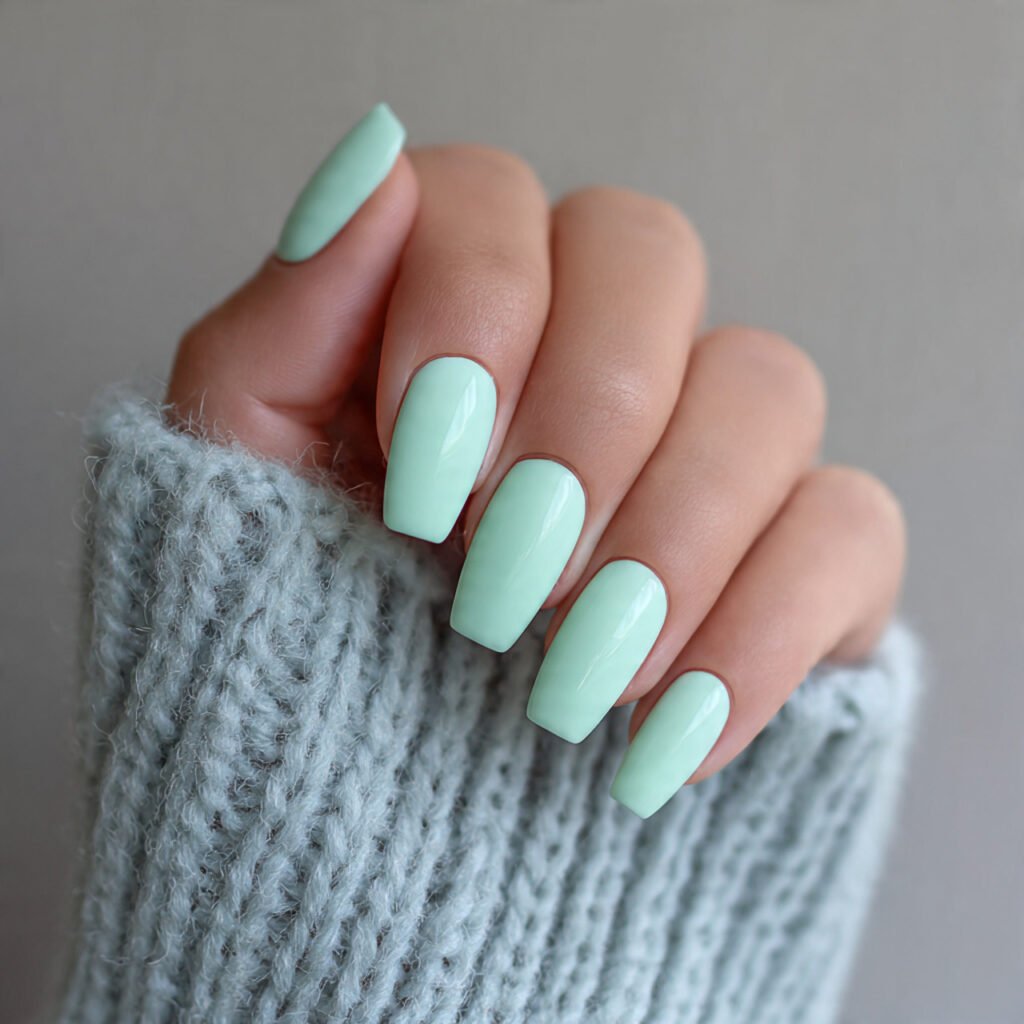 Frosted Mint Green