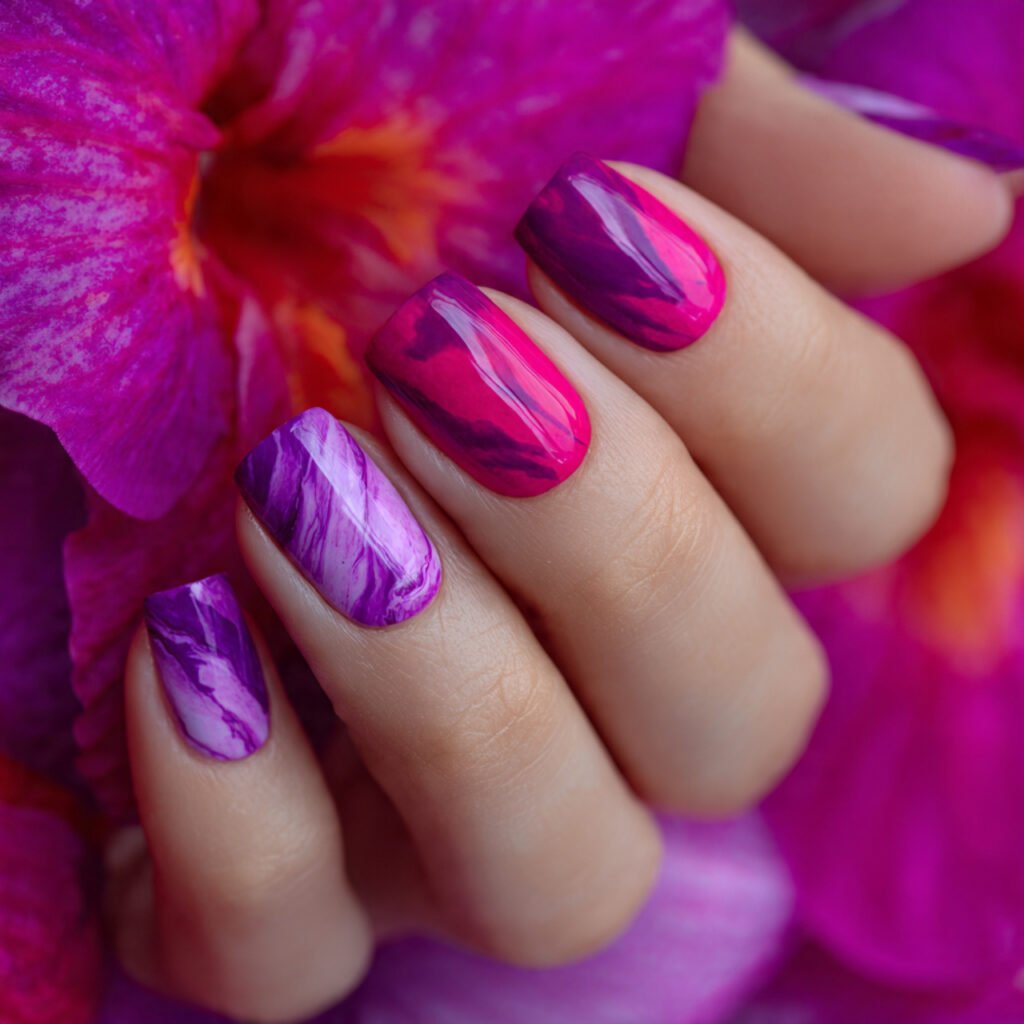 Bold Magenta and Purple Fusion