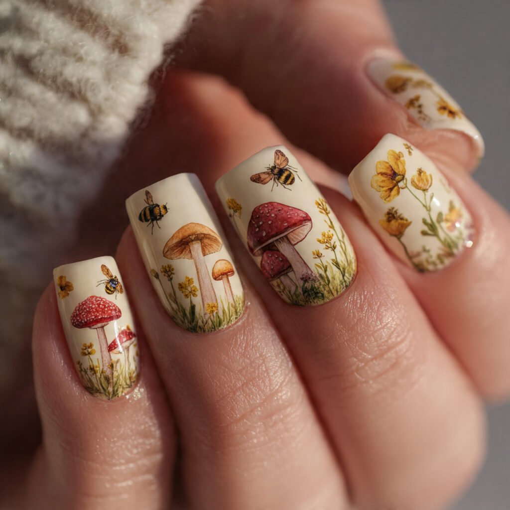 Cottagecore Nail Ideas
