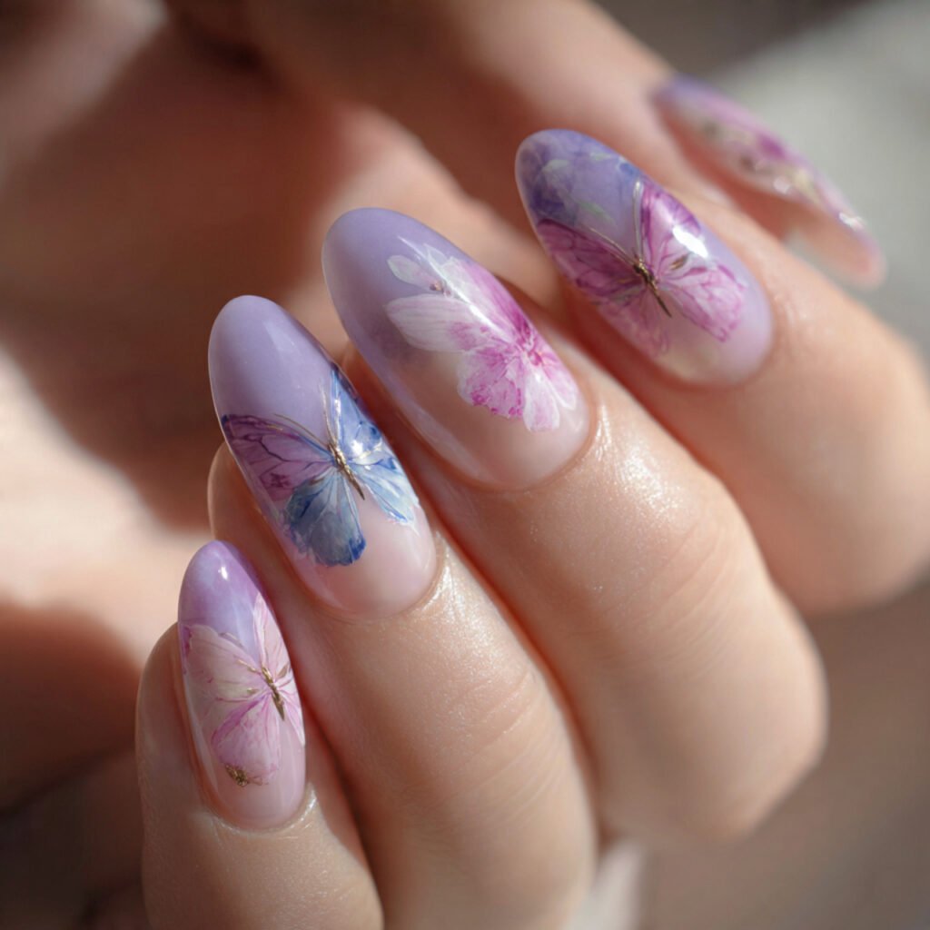 Cute Butterfly Nail Ideas