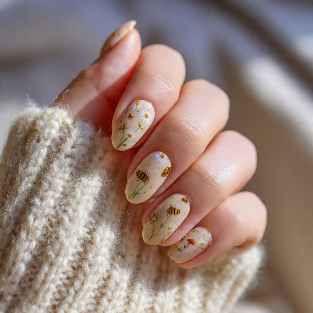 Cute Cottagecore Nail Ideas