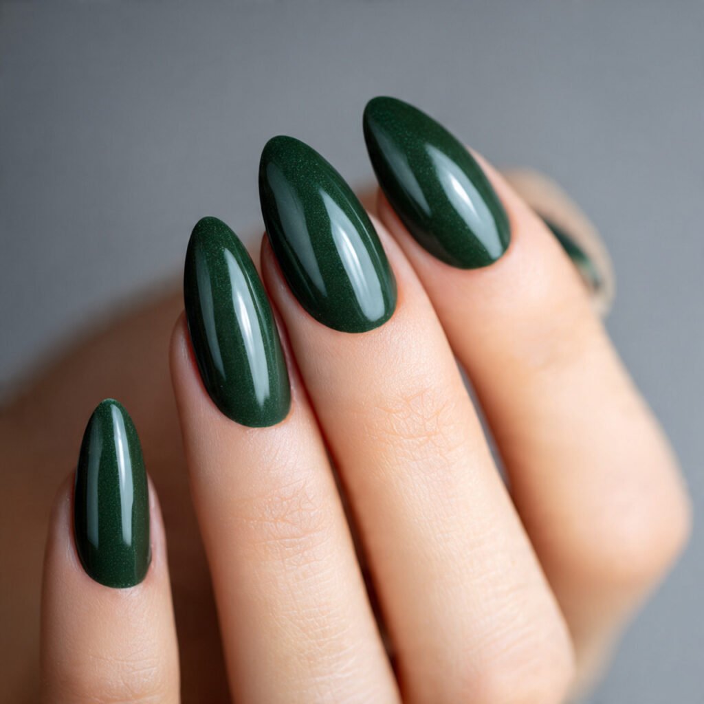 Dark Green Nail Ideas