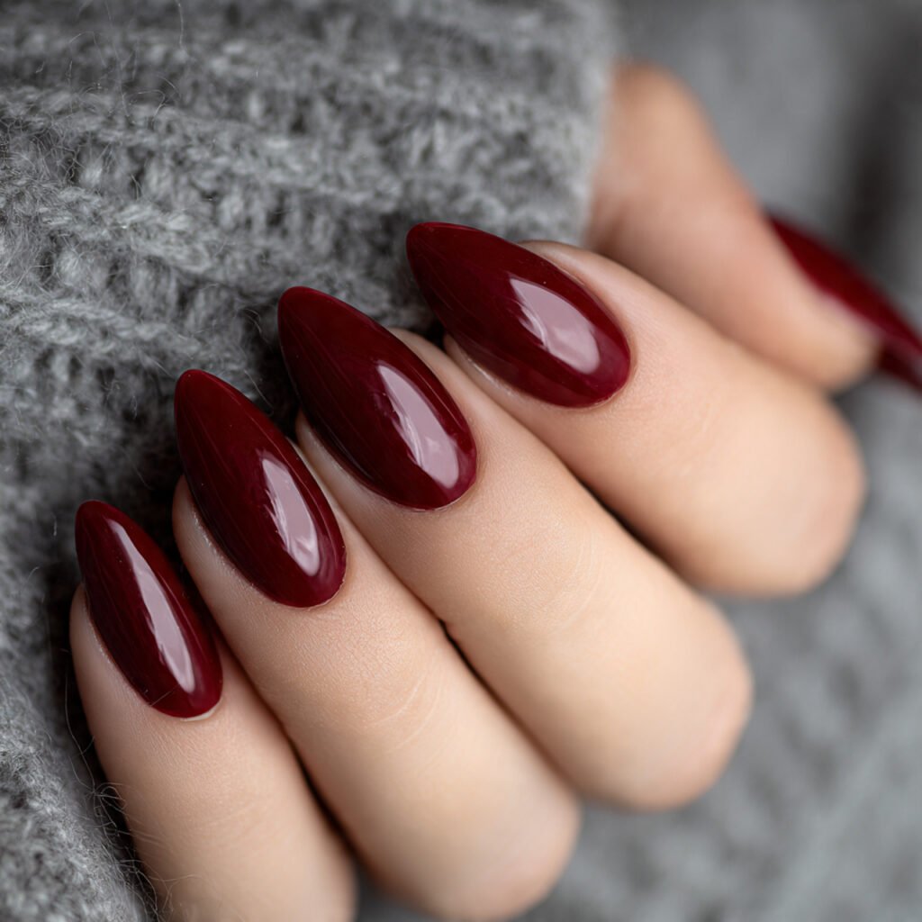 Dark Red Nail Ideas