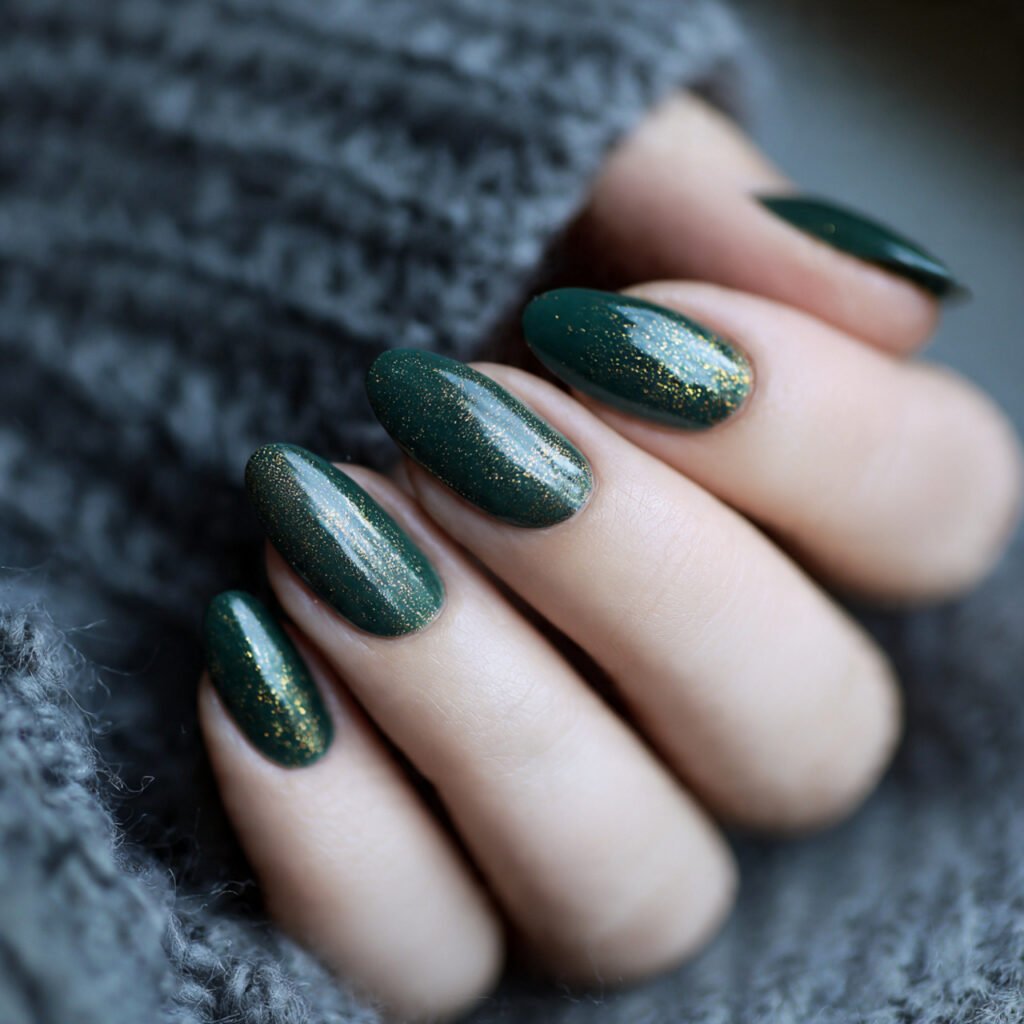 Green Winter Nail Ideas