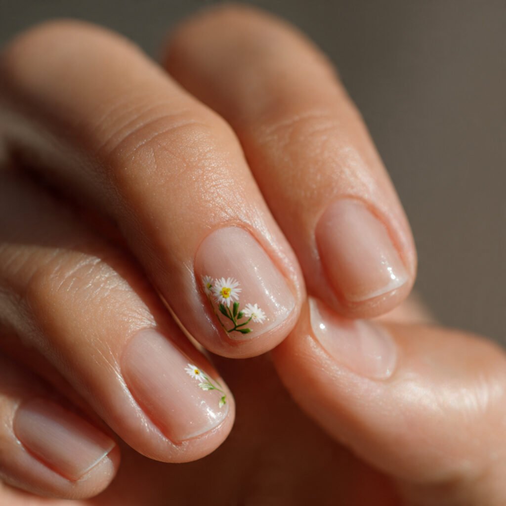 Delicate Corner Floral Detail