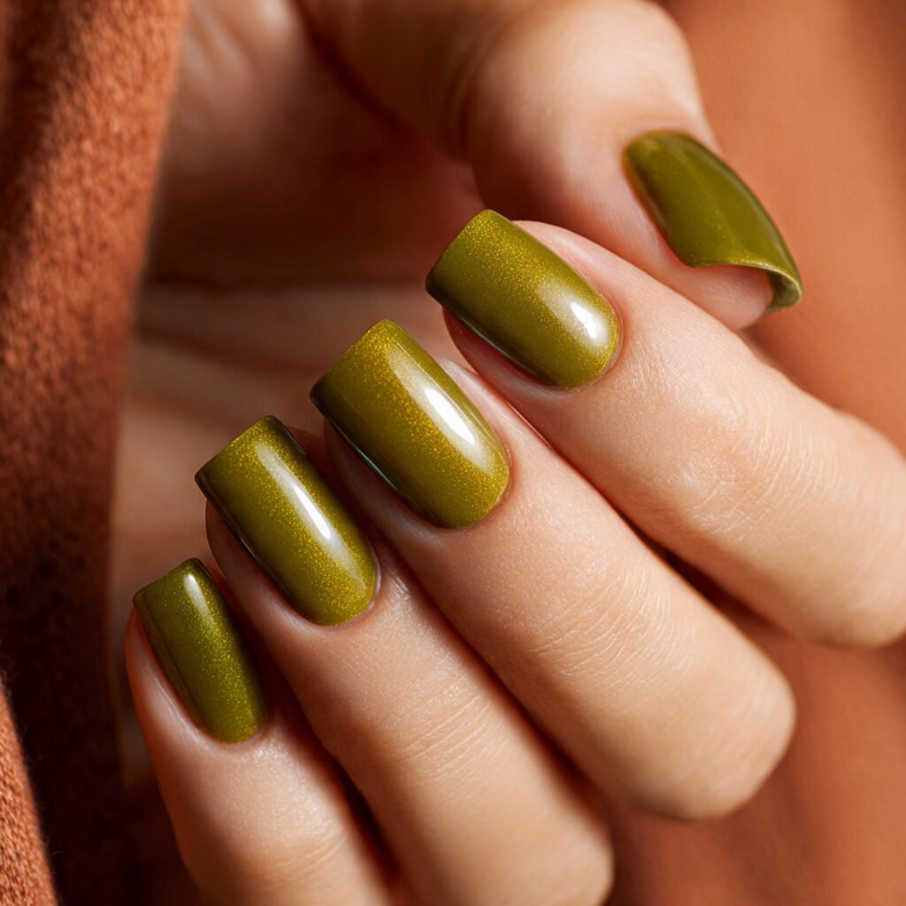 Olive Green Nail Ideas