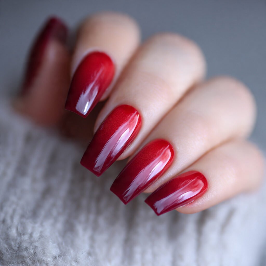 Red Ombre Nail Ideas