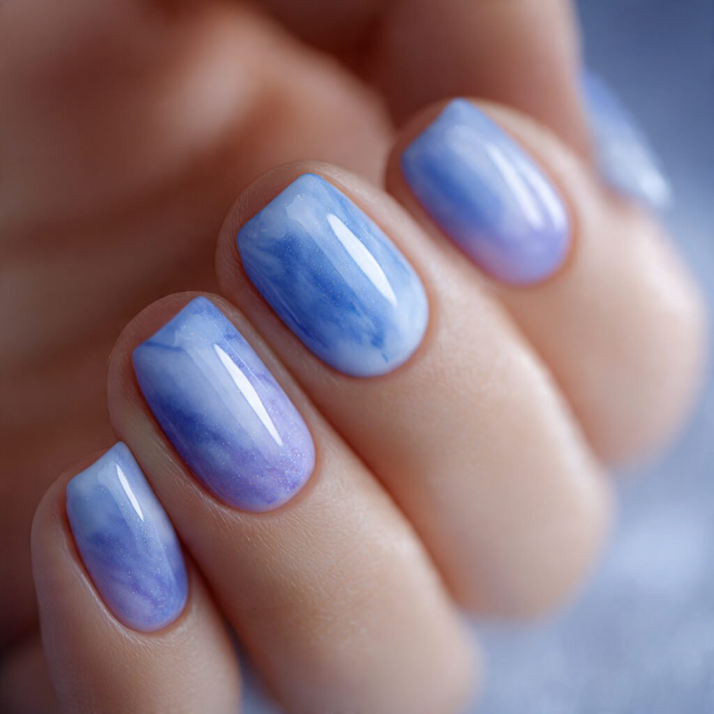 Periwinkle Blue and Purple Blend
