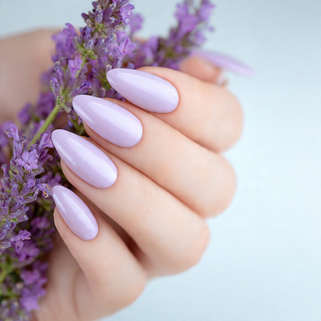 Soft Lavender Pastel Cream Design