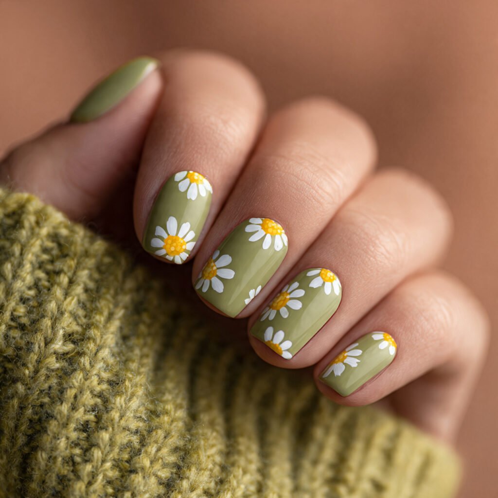 Chamomile Nail Ideas