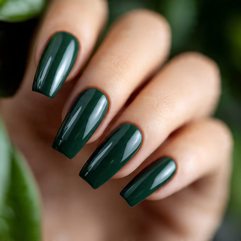 Forest Green Nail Ideas