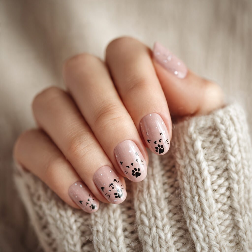 Cute Cat Nail Ideas