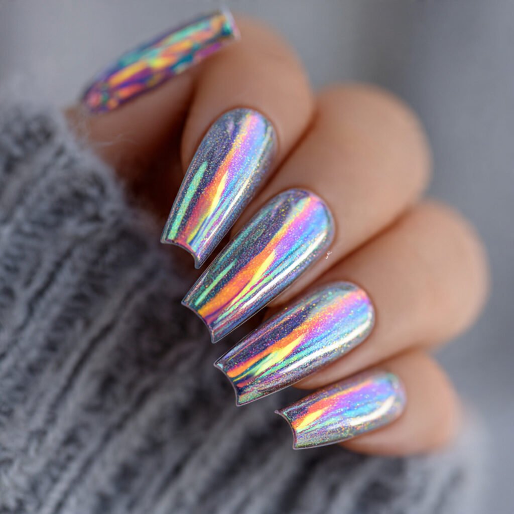 Holographic Silver Sparkle