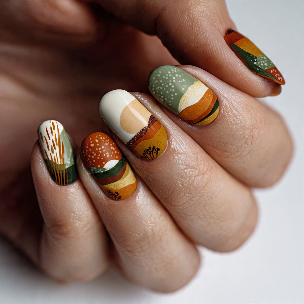 earthy nail ideas