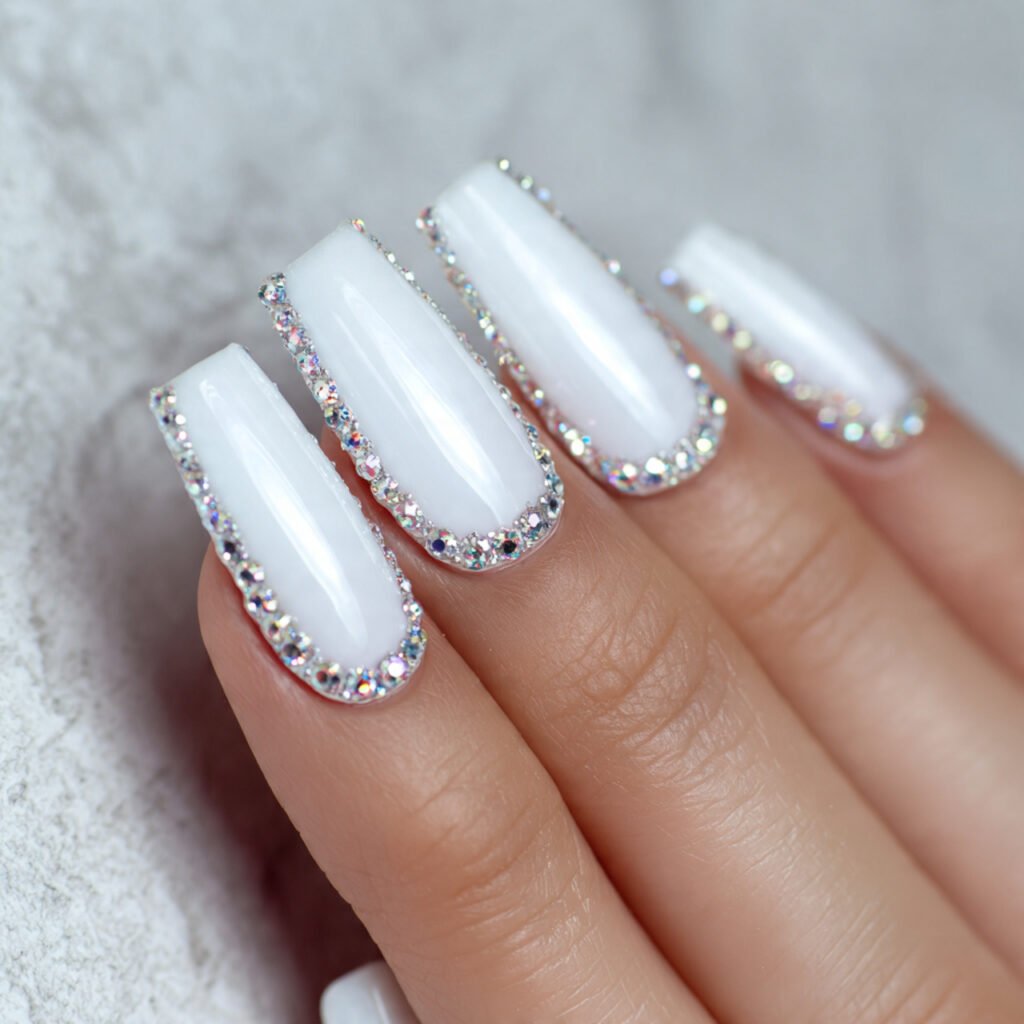 Tiny White Heart Accent Details