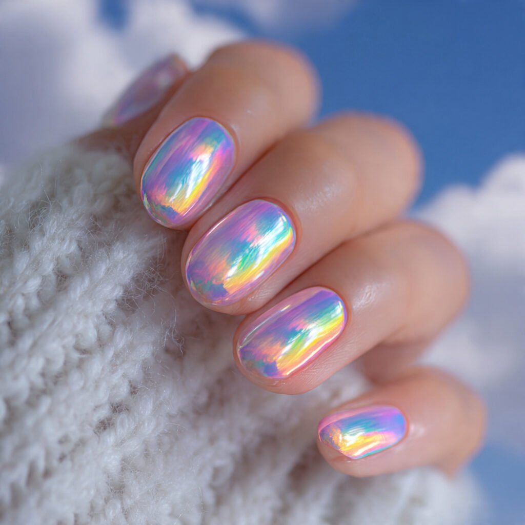 Iridescent Unicorn Chrome Glow