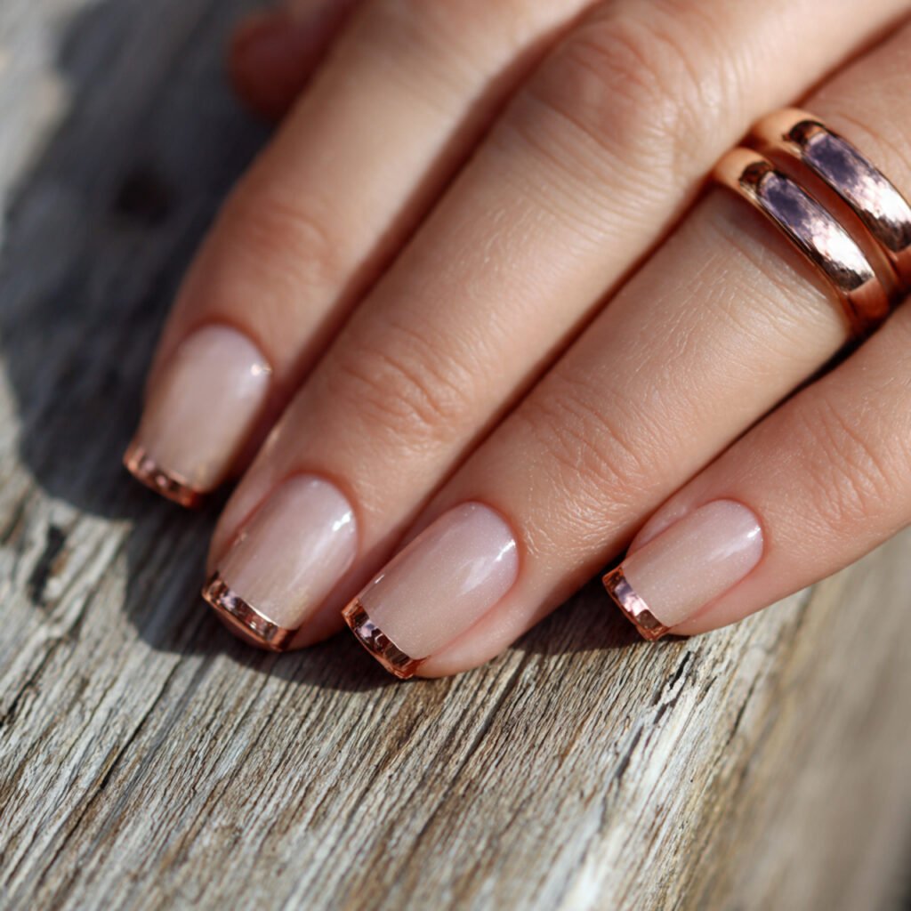 Copper Metallic Edge Detail