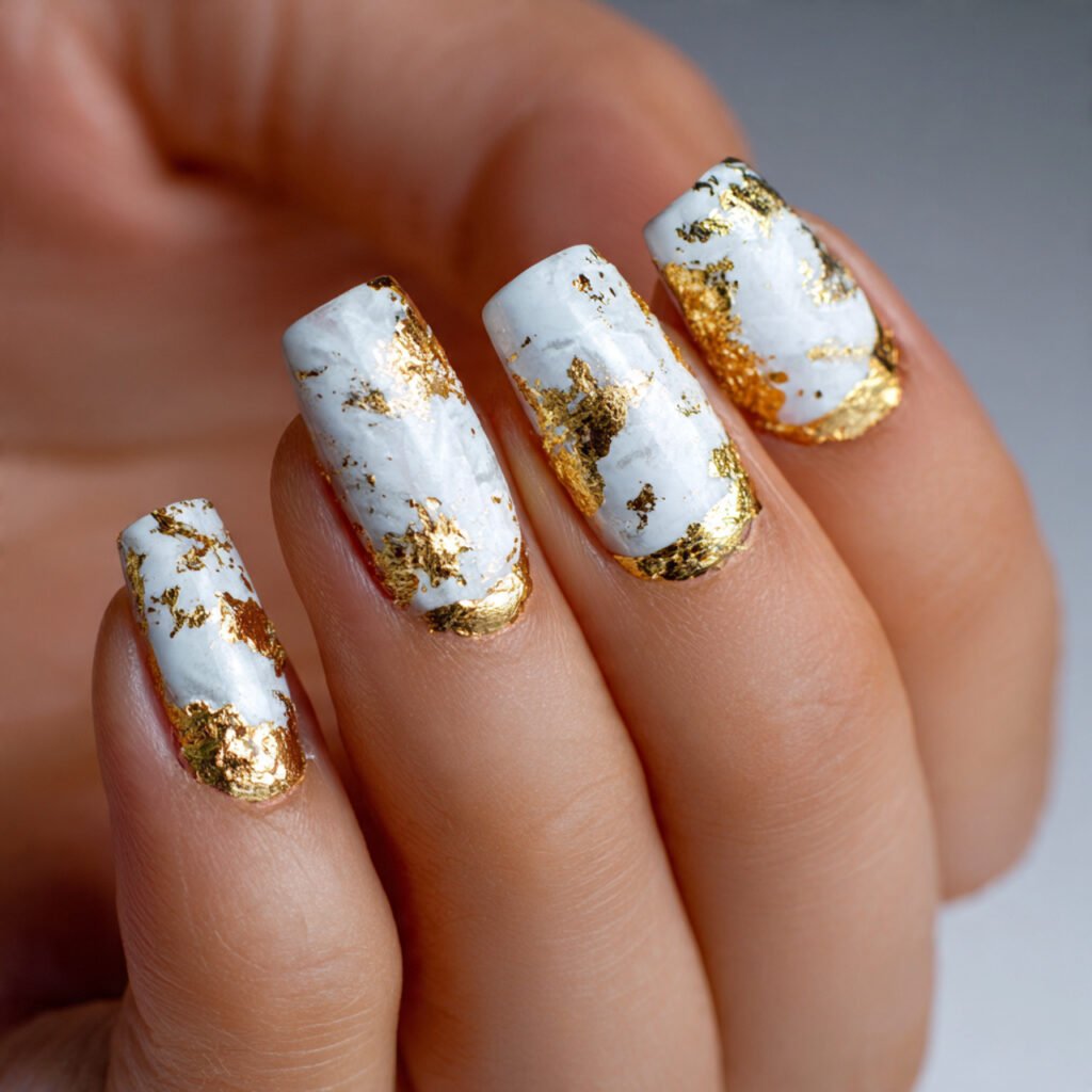 Chrome Powder White Metallic Glow
