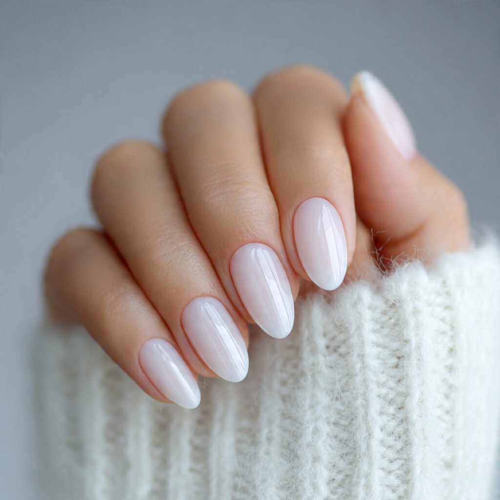 Soft Milky White Translucent Layers