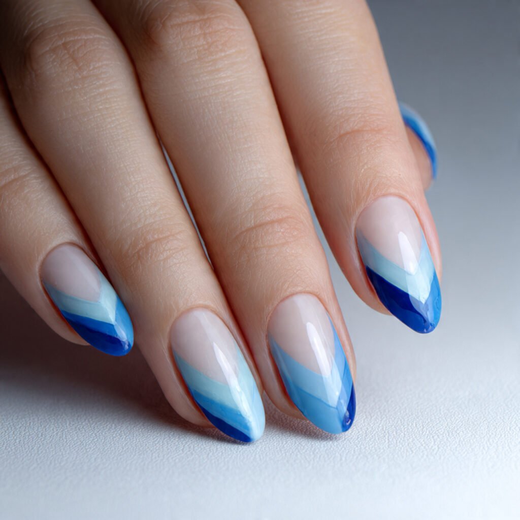Blue Geometric Abstract Shapes