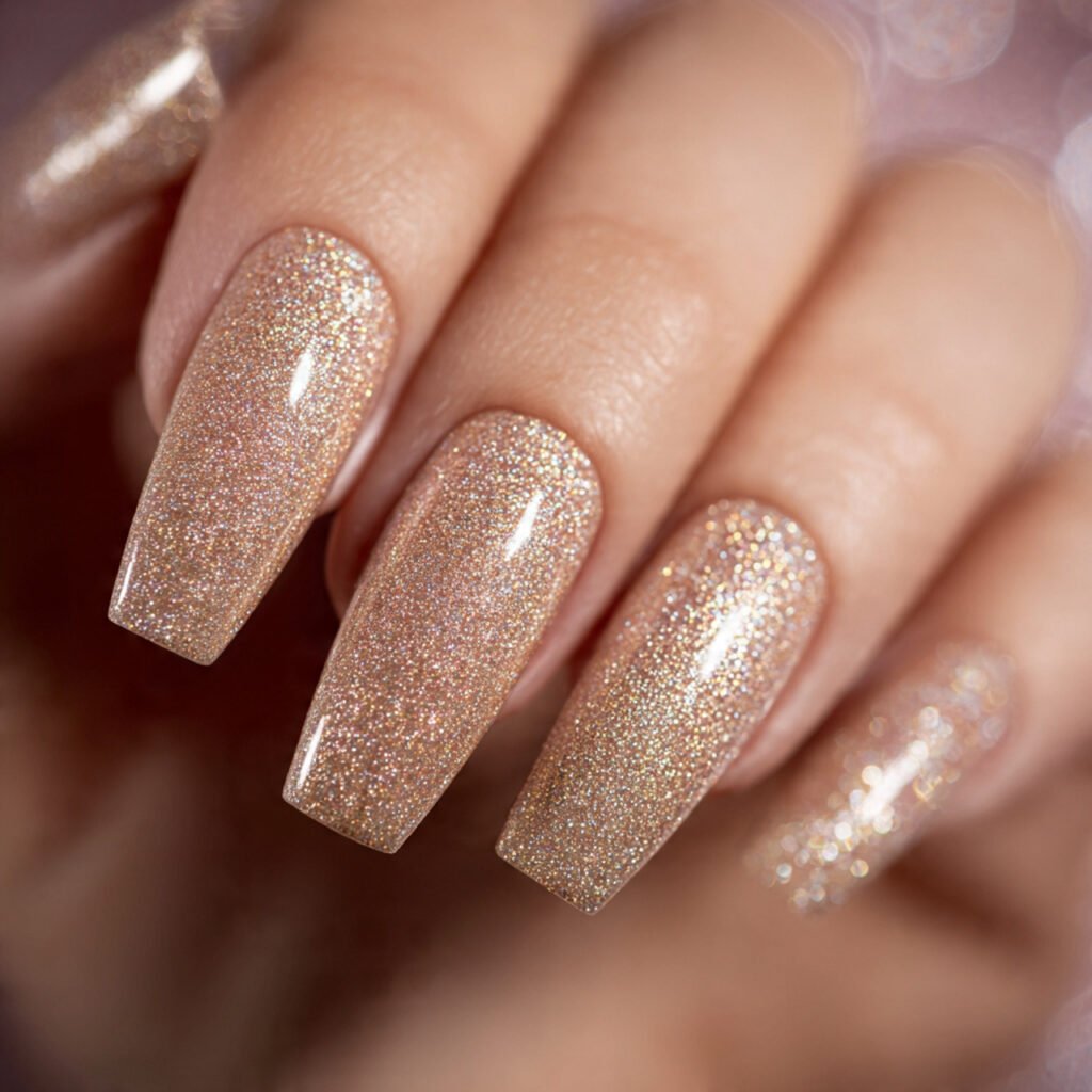 Shimmering Champagne Gold
