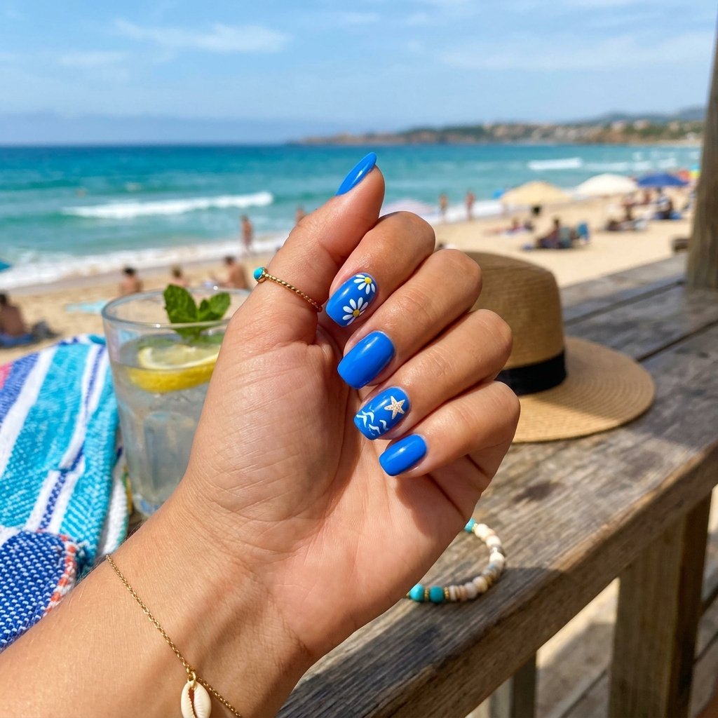 27 Gorgeous Summer Nails Blue Ideas for a Fresh Look 2 Best Summer Nails Blue Ideas to Try