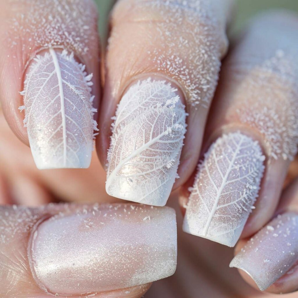 Frosted Morning Leaf Look