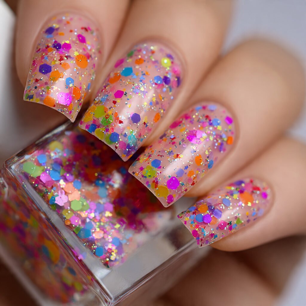 Rainbow Confetti Glitter