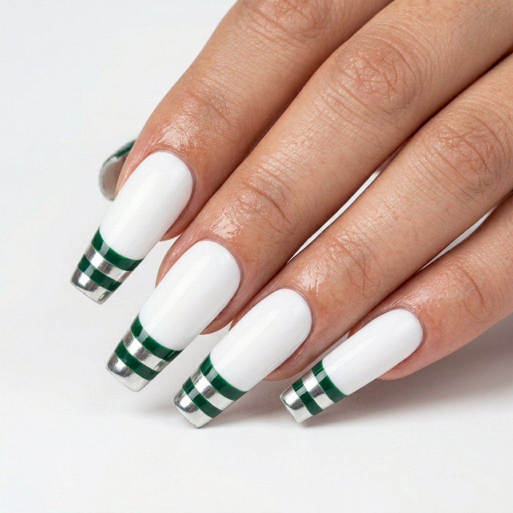 35 Top Most Viral Double French Tip Nails of the Season 2026 22 Acrylic Double Tip