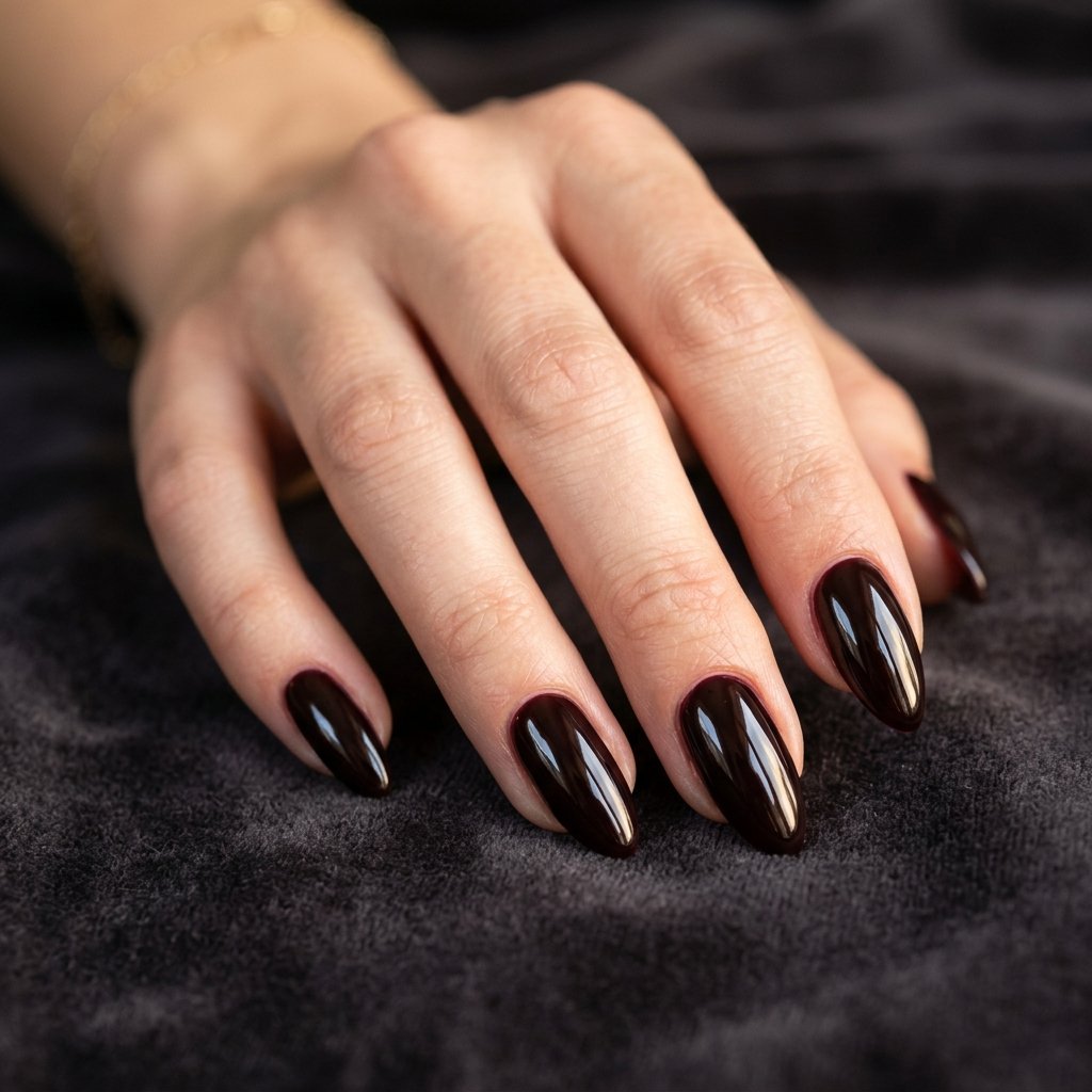35 Black Cherry Nails Ideas That Look Incredibly Expensive 7 Black Cherry Almond Nail Ideas