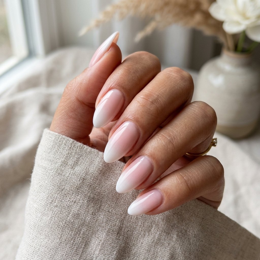 Ombre French Tip in Baby Pink