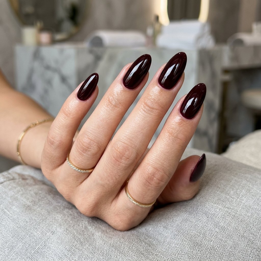 35 Black Cherry Nails Ideas That Look Incredibly Expensive 15 Black Cherry Acrylic Nail Ideas