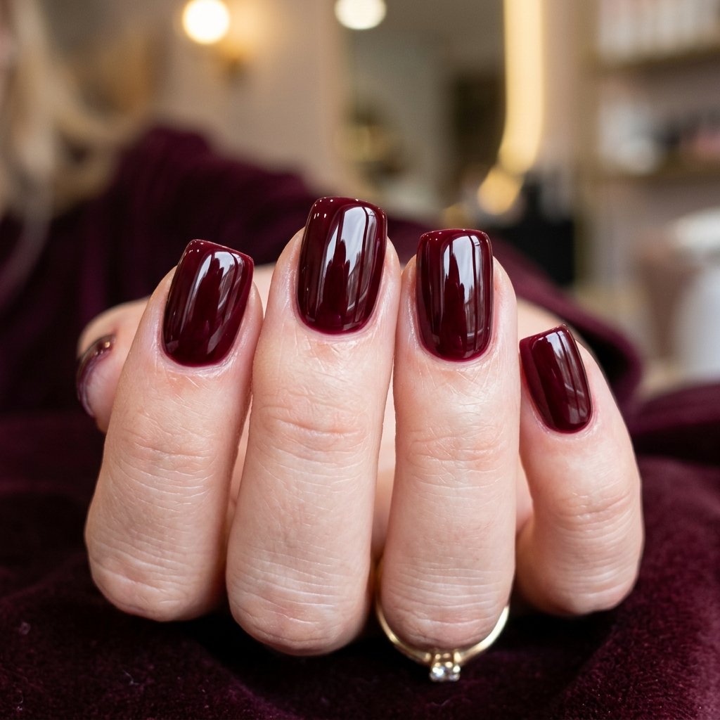 35 Black Cherry Nails Ideas That Look Incredibly Expensive 4 Black Cherry Gel Nail Ideas