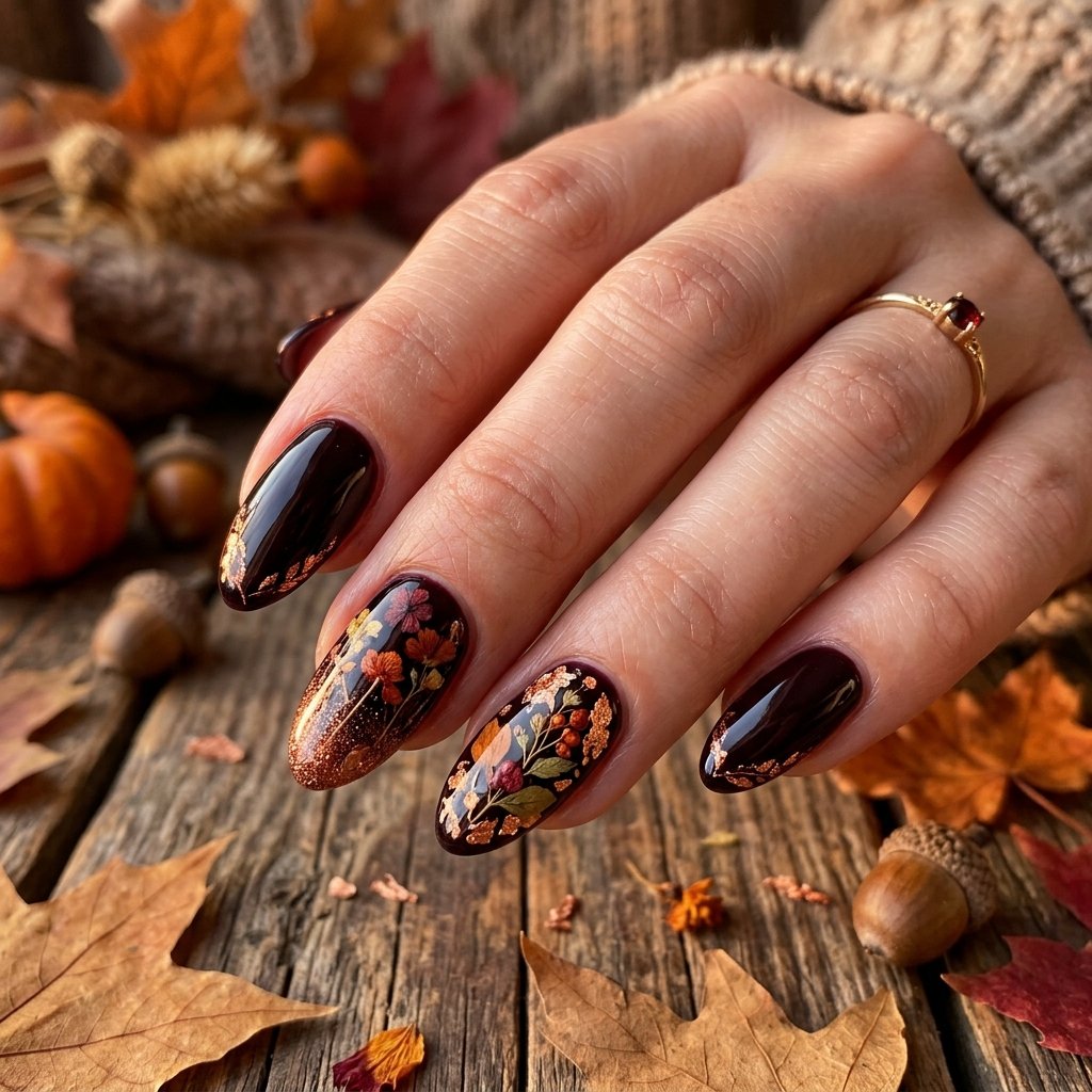 35 Black Cherry Nails Ideas That Look Incredibly Expensive 31 Black Cherry Autumn Nail Ideas