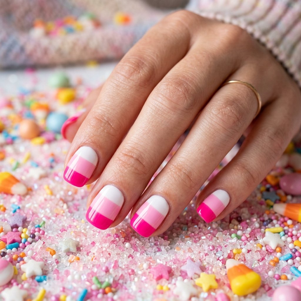 Bright Pink Candy Corn Idea