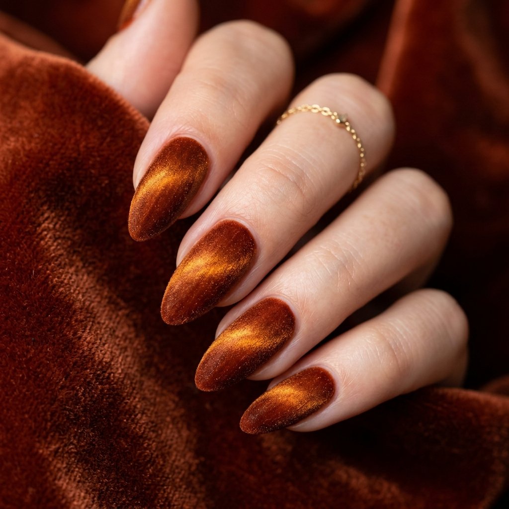 Burnt Orange Velvet Finish Idea